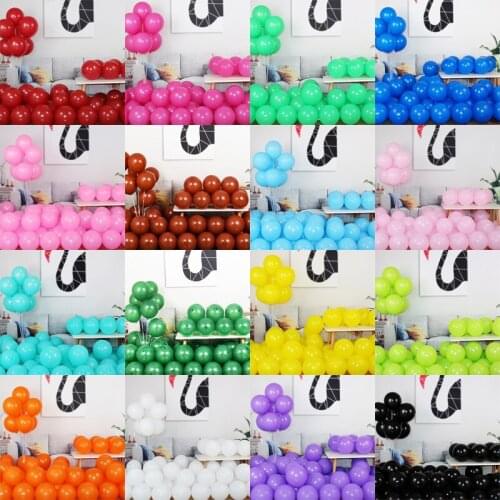 10pcs 10 inch thick round latex balloon birthday party balloons school graduation proposal arrangement wedding balloon wholesale