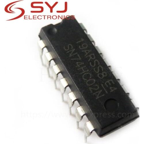 10pcs/lot 74HC02N 74HC02 SN74HC02N SN74HC02 DIP-14 new original In Stock