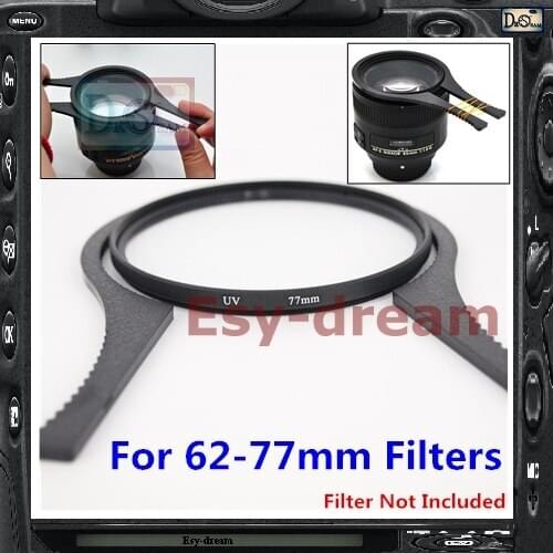 2pcs Camera Lens Filter Wrench Clamp Plier Repair Tool For 62mm 67mm 72mm 77mm Filters PA266