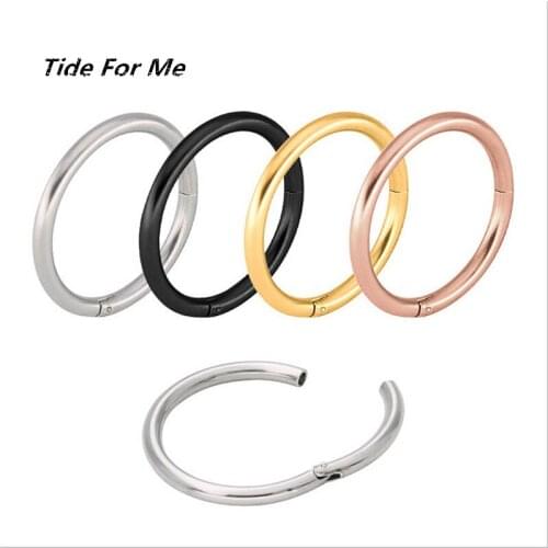 2pcs Fashion Gold Black Color Stainless Steel Stud Earring for Women & Men Helix Ear Piercings Nose Stud Fashion Jewelry