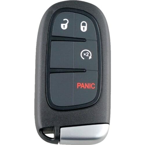 3+1 Buttons Remote Control Car Key Fob for Dodge Jeep Ram 1500 2500 3500 2013 2014 2015 2016 2017 433MHz Replacement Car Key