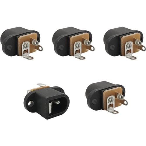 5/10/20Pcs DC-016 DC Power Jack Connector 5.5mmx2.1mm 3P DC016 DIP Needle DIY Electronic DC Charging Female Socket Plug Adapter