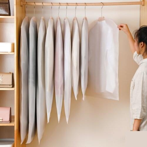 5pcs/set Can Hang Bag for Clothes Transparent Border Compression Organizer Sealed Storage Bags Save Space Cover