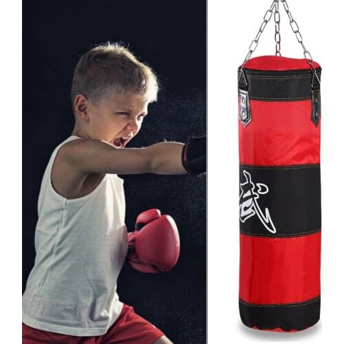 80CM Teenagers Children Kids Boxing Heavy Punching Training Bag Fitness Sandbag Exercises Workout Power Bag Boxing Sandbag