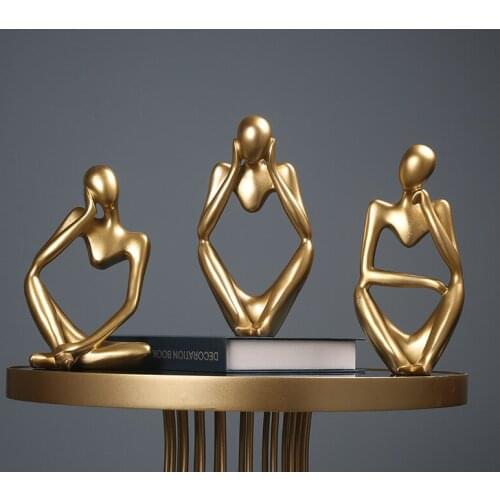 Abstract Character Creative Resin Model Kit Home Decoration Living Room Study Office Art Model Home Decoration Accessories