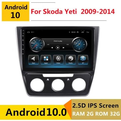 2G RAM Android car stereo for Skoda Yeti 5L 2009 2011 2012 2013 2014 15 16 17 radio navigation GPS Multimedia Player headunit