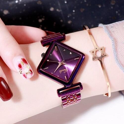 Purple Watch for Women Dresser Value Ladies Watches Relogio Feminino Wristwatch Woman Simple Leisure Fashion Quartz Watch 2020