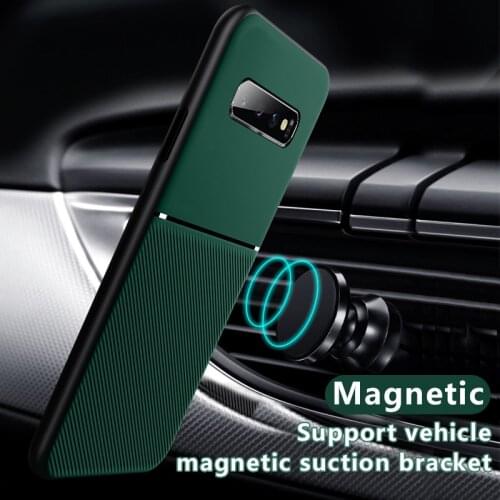 For Samsung S10 Plus Case Luxury Leather Car Magnetic Holder Phone Case Samsung Galaxy S10 Plus S10+ 10e 10 e Cover shell Capa