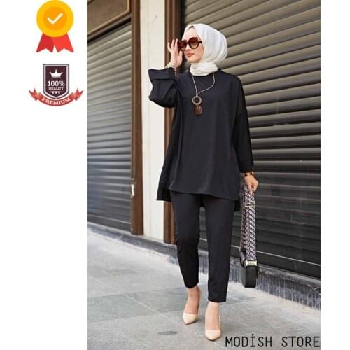 Four Season Tunic Pants Outfit Track Suit Muslim Woman Set Dresses For Women Muslim Clothes Modest Clothing Islam