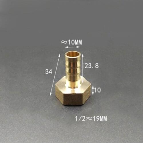 DN15 1/2" BSP Female x 10mm Hose Barb Brass Pipe Fitting Adapter Coupling