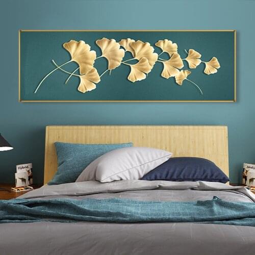 EECAMAIL Diy Diamond Painting Full Diamond Ginkgo Leaf Horizontal Version Diamond Bedroom Bedside Painting No Frame