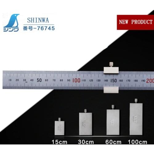 SHINWA Steel Iron Ruler Slider Stoppers 1m Stainless Steel Stationery Stoppers 15 30 60 100cm
