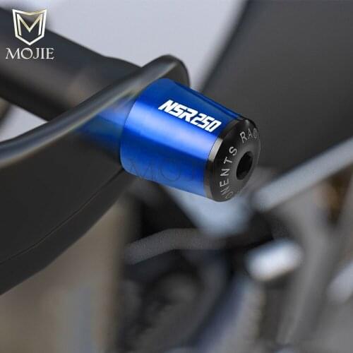 Motorcycle Accessories 7/8" 22MM Handlebar Hand Grips Handle Bar End Cap For Honda NSR250 NSR 250 MC18 MC21