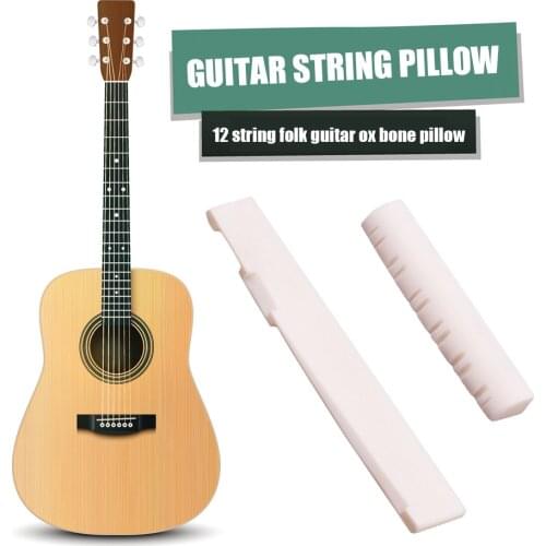 12 Strings Acoustic Guitar Cattle Bone Bridge Saddle Nut Musical Instrument Part Classical Electric Acoustic Guitar Nut Set