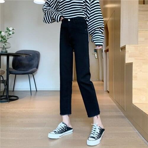 Autumn and winter new Korean style high waist slimming jeans womens all-match pencil long pants