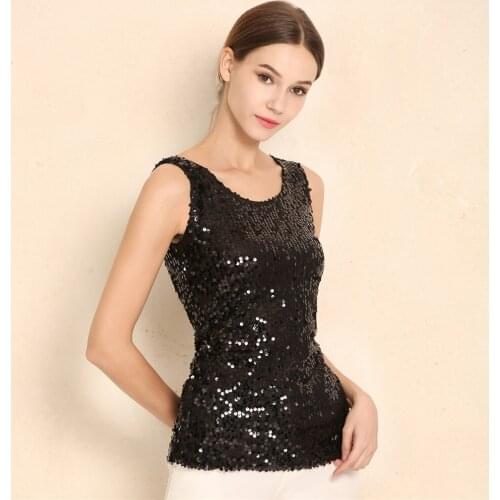 New Women Sexy Sequin Glitter Blouses Summer Casual Shirts Vintage Stree twear sleeves Tops