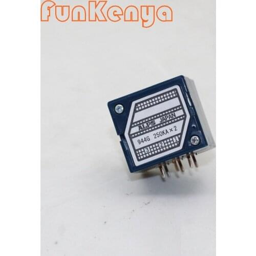 Original ALPS 27 Type 250K Volume Potentiometer Flower Shaft ALPS17 250KA*2