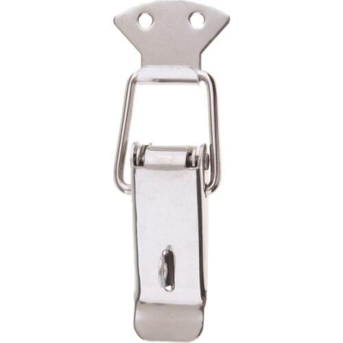 Stainless Steel Spring Loaded Toggle Case Box Chest Trunk Latch Catches Hasps Clamps Silver Universal Suitable for Boat