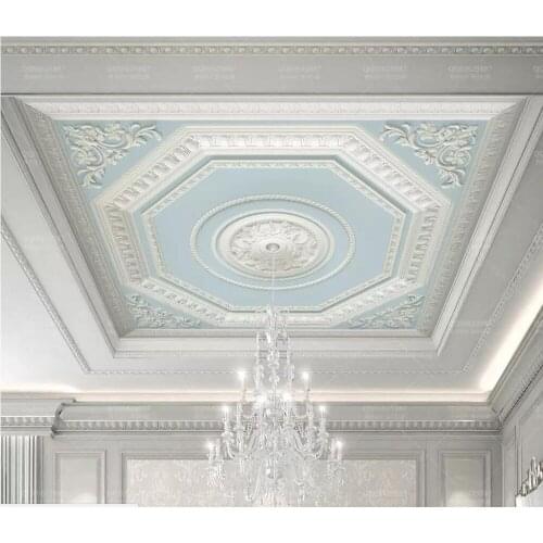 Custom 3D Photo Wallpaper blue Ceiling Wall Painting Living Room Bedroom Wallpaper Home Decor relief ceilings