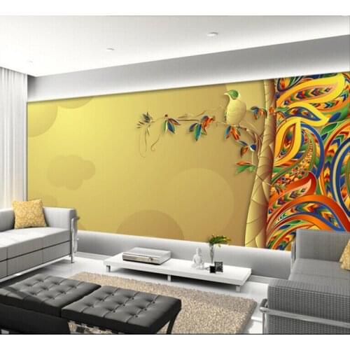 Custom photo wallpaper,Colorful abstract leaves,3D stereoscopic wallpaper for living room restaurant bedroom wall wallpaper