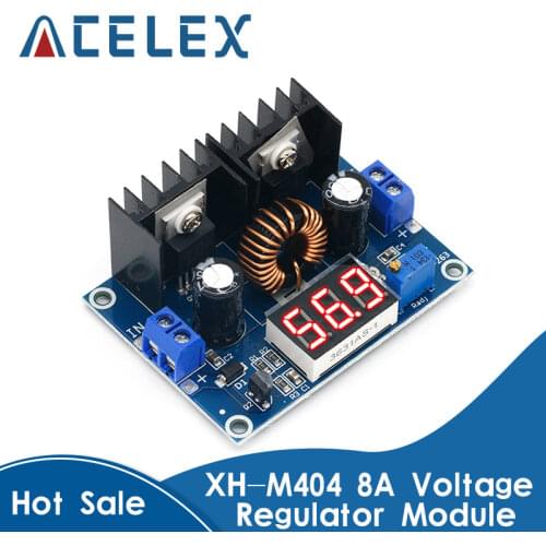1PCS MH-ET LIVE LED Voltmeter PWM Adjustable 4-36V To 1.25-36V Step-Down Board Module XL4016 8A 200W DC-DC Power drop Module