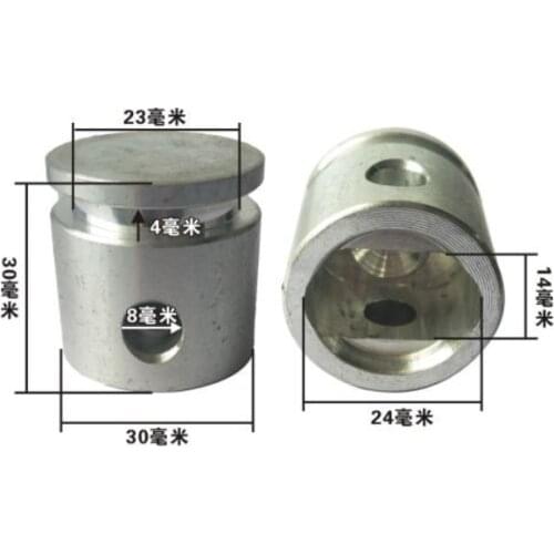 Silver Tone Aluminum Alloy 30mm Diameter Air Compressor Piston for Makita 0810 1pc