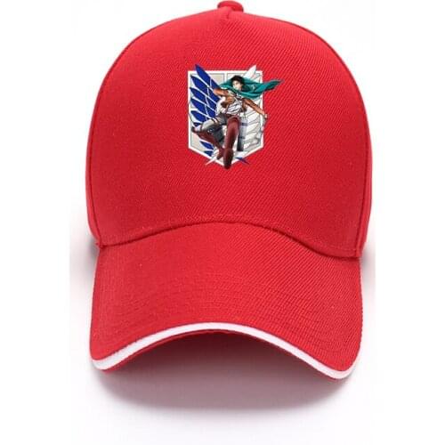 Sports outdoor Levi Ackerman--Attack On Titan baseball cap fisherman hat peaked cap sunshade breathable striped elastic hat