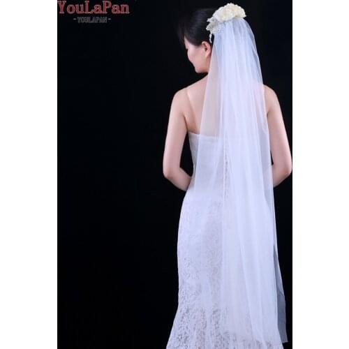 YouLaPan VS172 Flower Girl Wedding Veil Accessories Bridal Veil With Comb Pearls Appliqued Wedding Veil for Bridal Marriage
