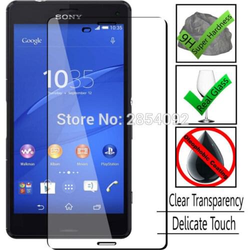 9H Tempered Glass Film For Sony Xperia Z3 Compact / Z3 Mini D5803 D5833 M55W For Sony Z3 Compact Screen Protection Verre Trempe