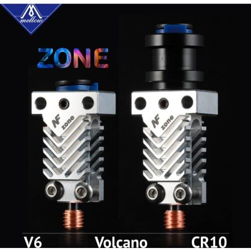 Mellow NF Zone V6/CR10 Spare Heat Sink/Aerospace Materials Heat Break For E3d V6 Hotend Ender 3 3D Printer Parts