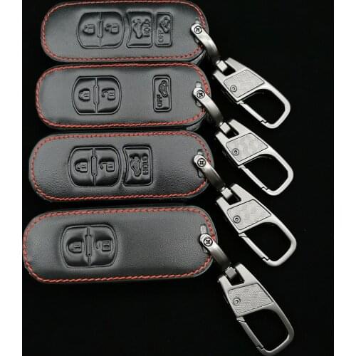 100% Leather Car Key Cover Case For Mazda 3/6 / MX-5 Miata (2009-2012) CX-7 CX-9 (2010-2012) Fob Shell 2/3/4button Accessories