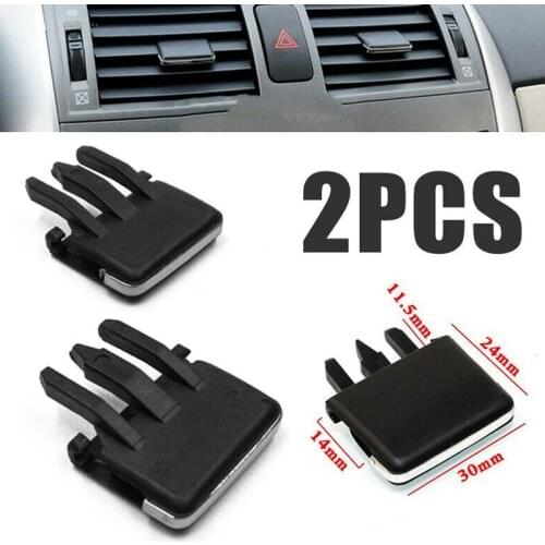 2X Front Center Side Air Vent Outlet Tab Clips, AC Vent Adjustment Buckle Repair Kit for Toyota Corolla 2009-2013