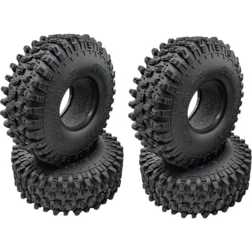 4PCS 120MM 1.9 Rubber Rocks Tyres Wheel Tires for 1/10 RC Rock Crawler Axial SCX10 90046 AXI03007 Traxxas TRX4 D90 TF2