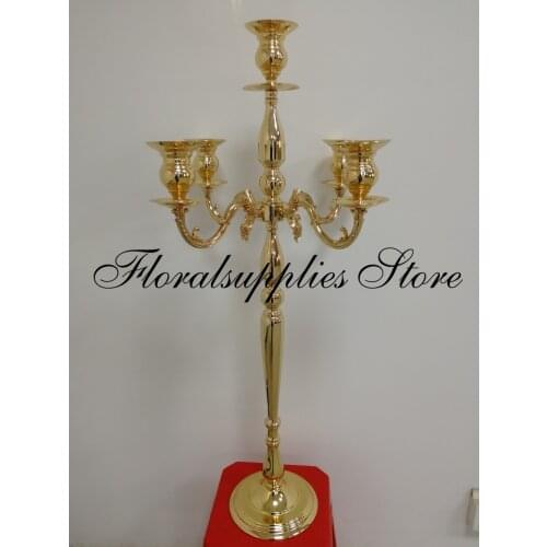 98 cm tall metal candelabra wedding centerpiece 5 arm candestick candle holder for Home Decor,event party decoration