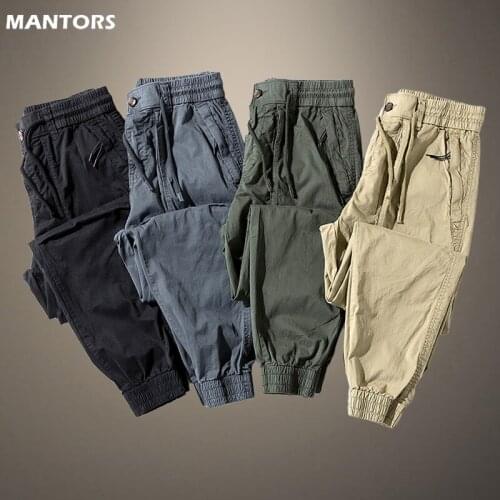 Cargo Pants Mens Cotton Trousers 2021 Brand Casual Mens Pants Hip-hop Jogger Streetwear Mens Bottoms Multi-pocket Sweatpants