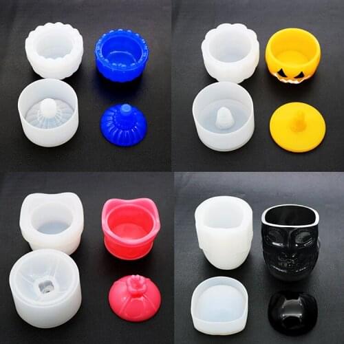 Diy crystal epoxy gel storage box mold emperor storage box mould manual mirror production crown kitchen tool
