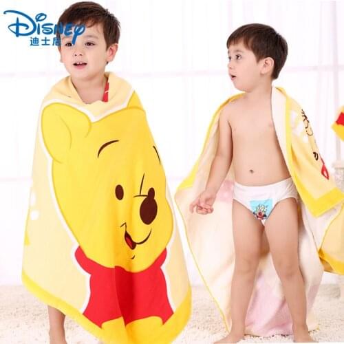 Disney Winnie the Pooh Cotton Bath Towel Pure Cotton Baby Children Bath Towel Cartoon Boy Girl Newborn Bath Towel Beach Towel