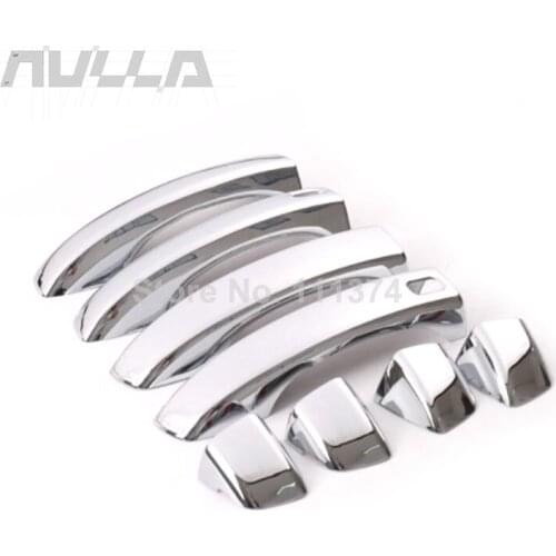 ABS Chrome Door Handle Cover Keyless Hole Protect Cover Trim With 2 Smart Key For MG HS AS23 SUV 2019 2020 2021 Car decoration