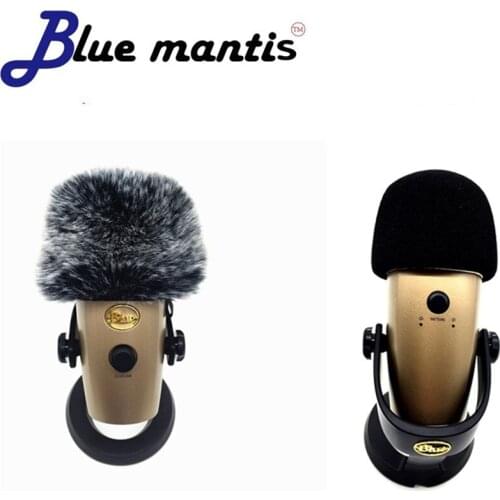 Deat cat Outdoor artifical fur windscreen microphone for Blue yeti Nano with Sponge Mic Cover Windproof Foam For Blue Yeti Nano