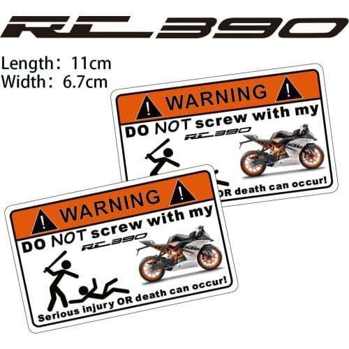 KODASKIN 2 Pieces Do Not Screw Warning Sticker Decal for RC390