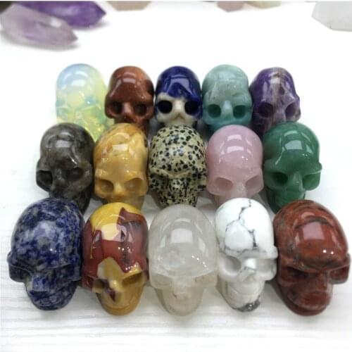 Beauiful Handmade Carved Skull Jasper Gemstone Quartz Crystal Healing Specimen
