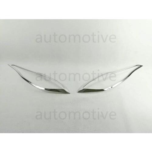 New 1Pair Chrome Front Headlight Light Lamp Cover For MAZDA CX-4 CX4 2016 2017