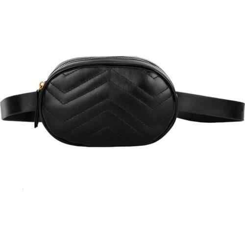 2021 New Fashion Waist Bag New Belt Bag Women Waist Pack PU Chest Bag Woman Bag