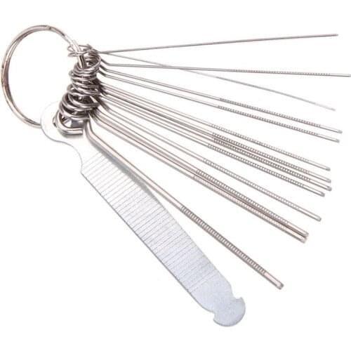 New Guitar Nut Slotting Bridge Pin Hole Slot File Kit Saw Rods Filing Set Luthier