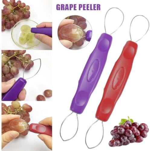 Stainless Steel Grapes Peeler Household Grapes Peeling Tool Kitchen Fruit Tool Portable can CSV