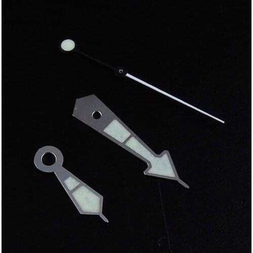 Fit for NH35 NH36 7S26 Movement Green Luminous C3 Silver Color Watch Hand Needles