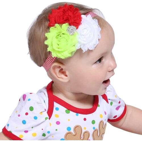 Girls Rhinestone Hair Band Christmas Day Hair Band Christmas Sun Flower Baby Hair Leading Ornaments