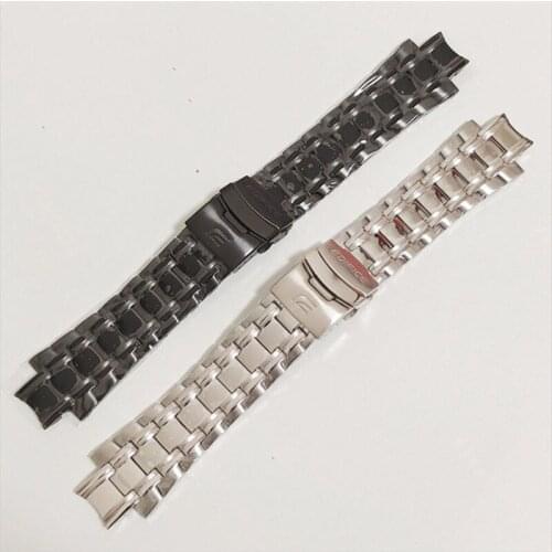 Strap for Casio EFR-539 Stainless Steel Watchband Wrist EFR539 5345 Watch Bands