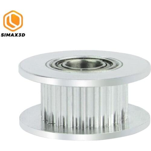 SIMAX3D GT2 Timing Belt Idler Pulley 20 Teeth 5mm Bore 6mm Width Timing Pulley Wheel Aluminum for 3D Printer Accessories