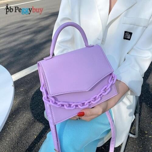 Women Pure Color Shoulder Crossbody Bags Female Travel Fashion Messenger Bag Casual Ladies PU Leather Small Top-handle Handbag